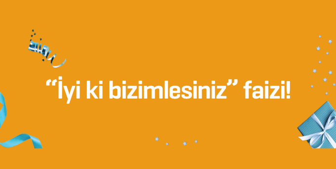 Enpara.com'dan "İyi ki Bizimlesiniz" Faizi.